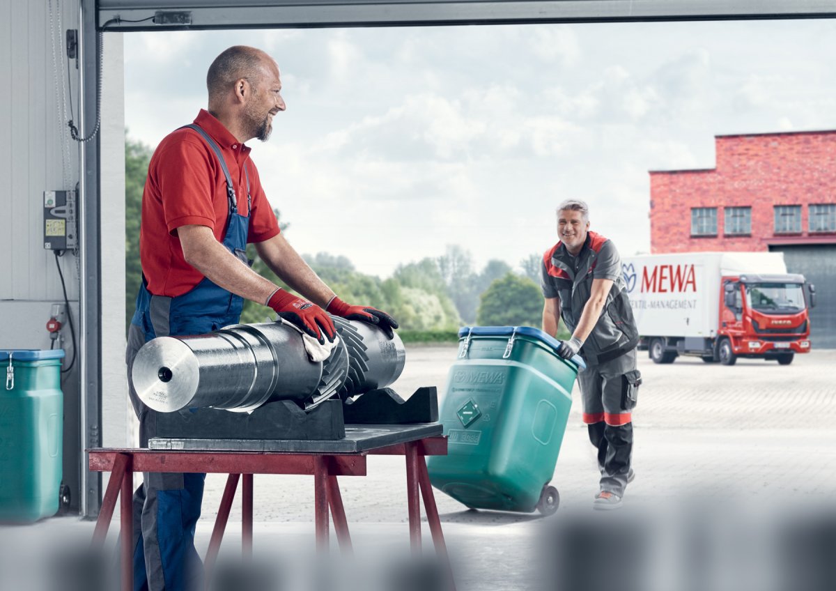 Les lavettes industrielles Mewa, un service de location pratique